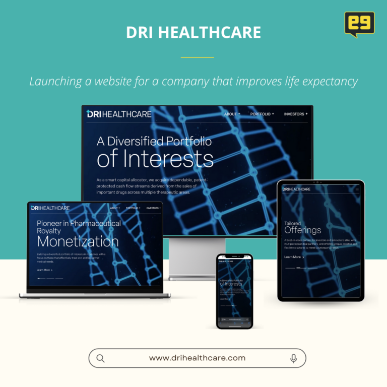 healthcare website redesign