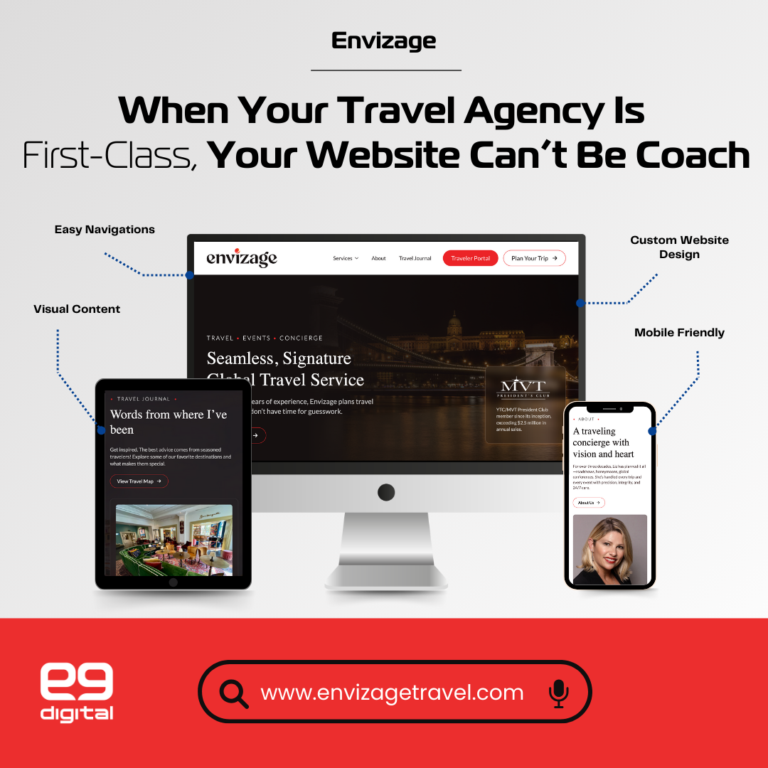 travel agency website design