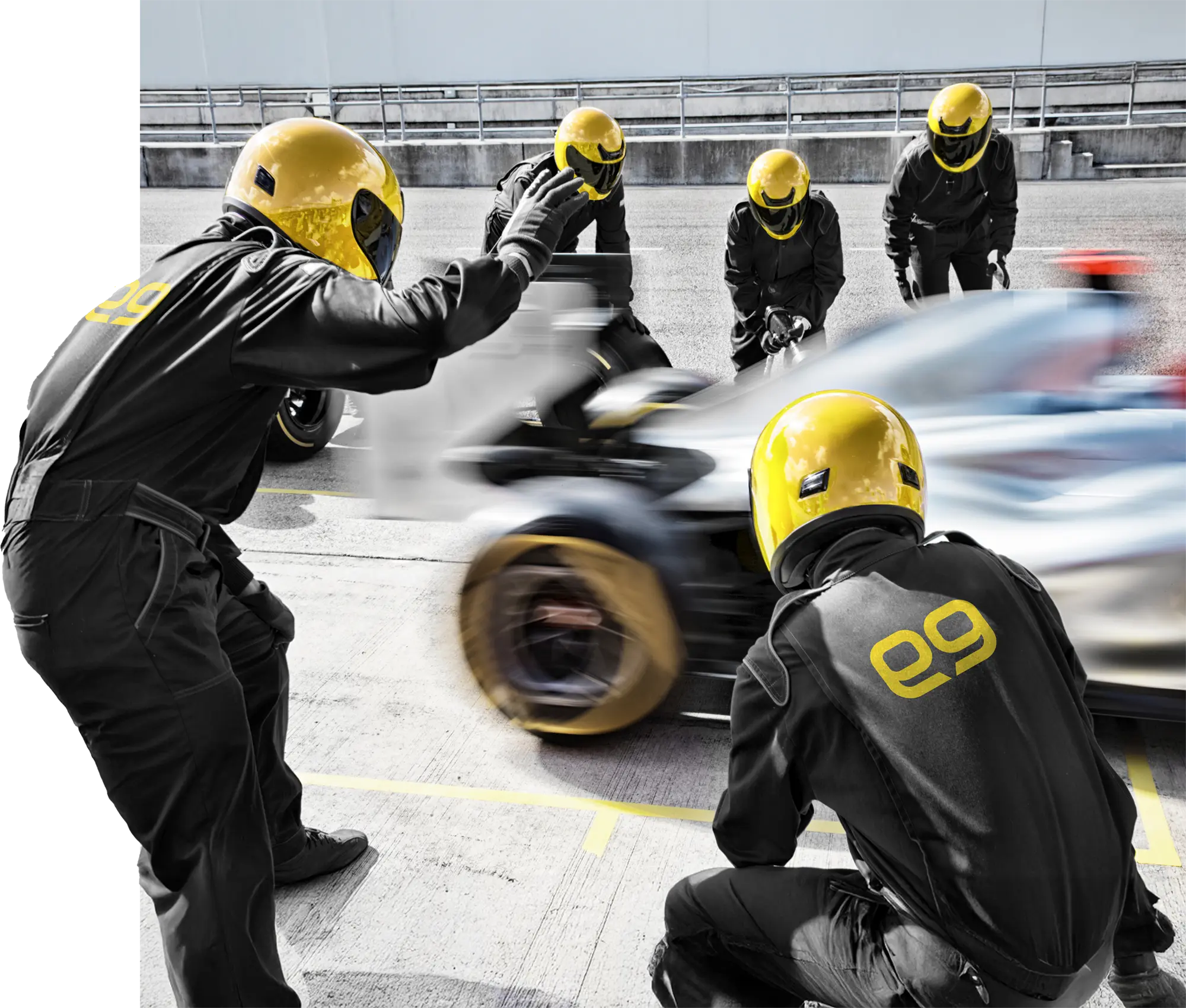 e9 Digital Car Racing Pit Crew